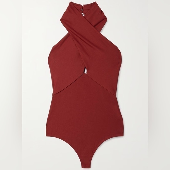 ALIX NYC Oliver Bodysuit in Crimson - Picture 2 of 13
